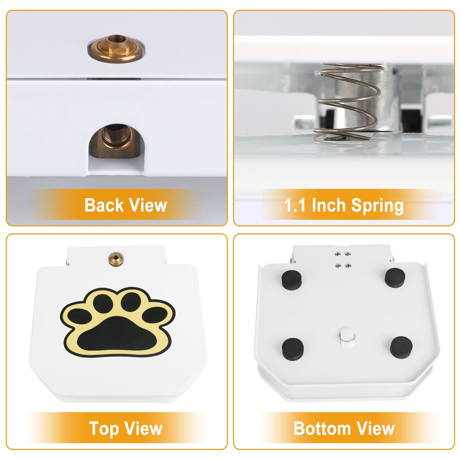 Outdoor Step On Dog Water Fountain with Paw Pedal