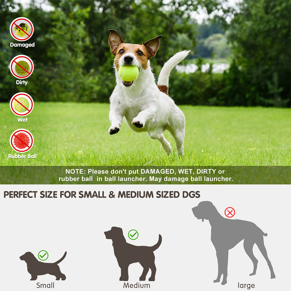 Pet-Friendly Safe and Fun Ball Pitching Tennis Ball Launcher for Dogs
