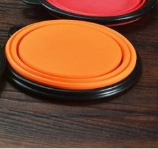 Outdoor Travel 2 in 1 Folding Feeder Bowl and Pet Water Bottle