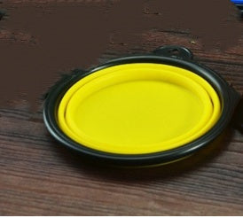 Outdoor Travel 2 in 1 Folding Feeder Bowl and Pet Water Bottle