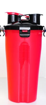 Outdoor Travel 2 in 1 Folding Feeder Bowl and Pet Water Bottle