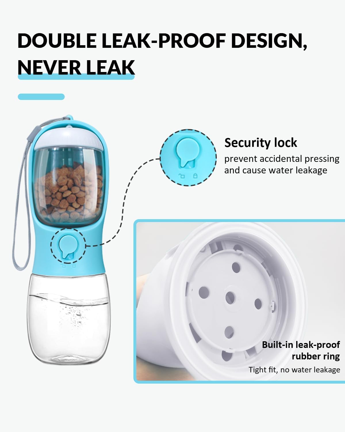 Portable Puppy Water Bowl and Food Dispenser for pet