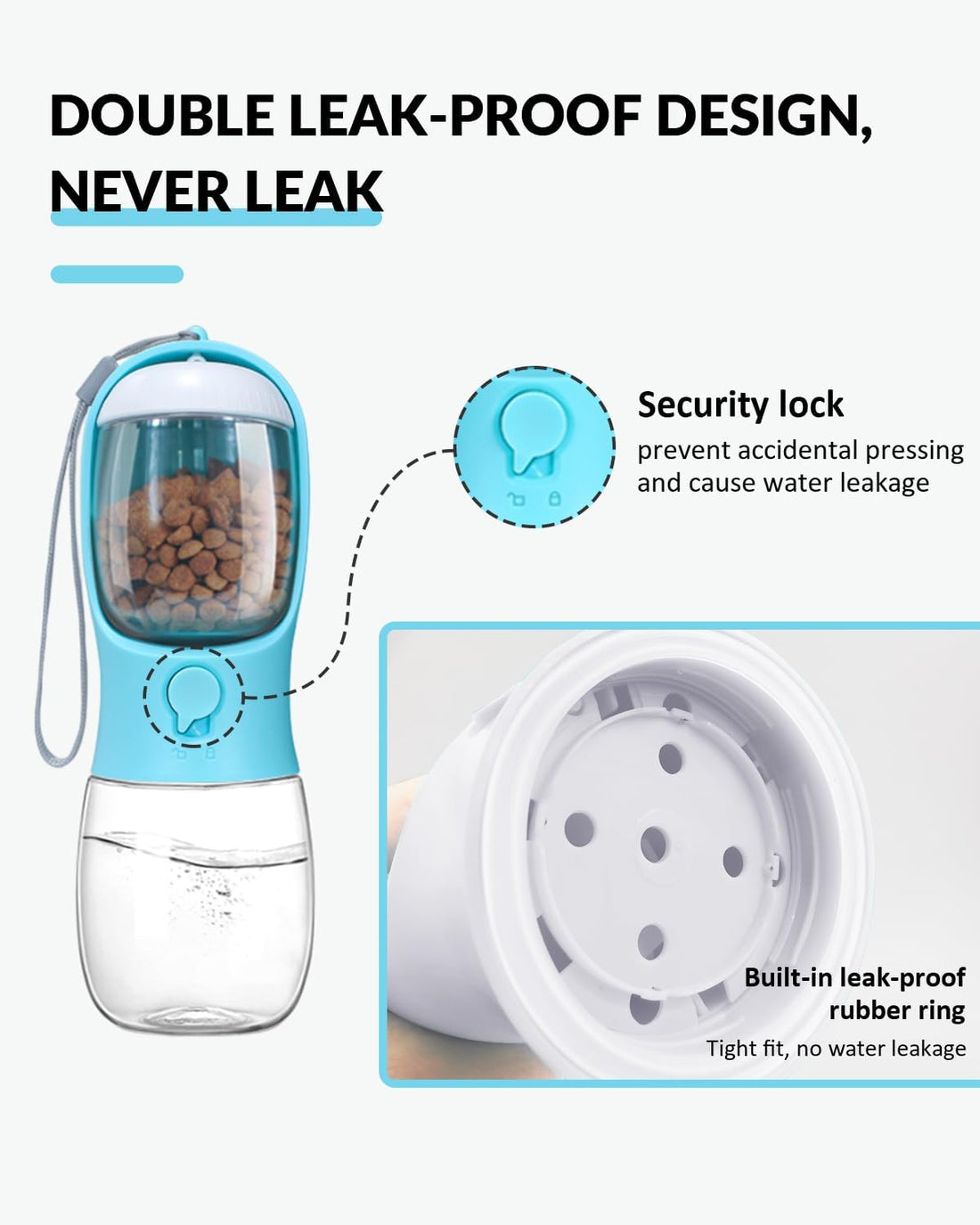 Portable Puppy Water Bowl and Food Dispenser for pet