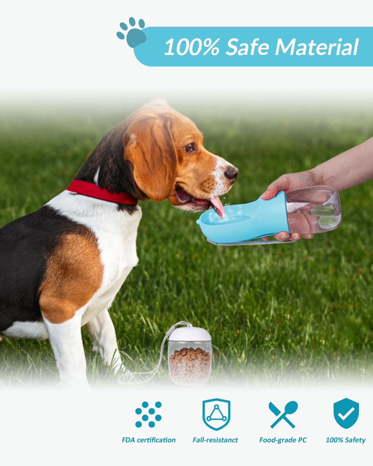 Portable Puppy Water Bowl and Food Dispenser for pet