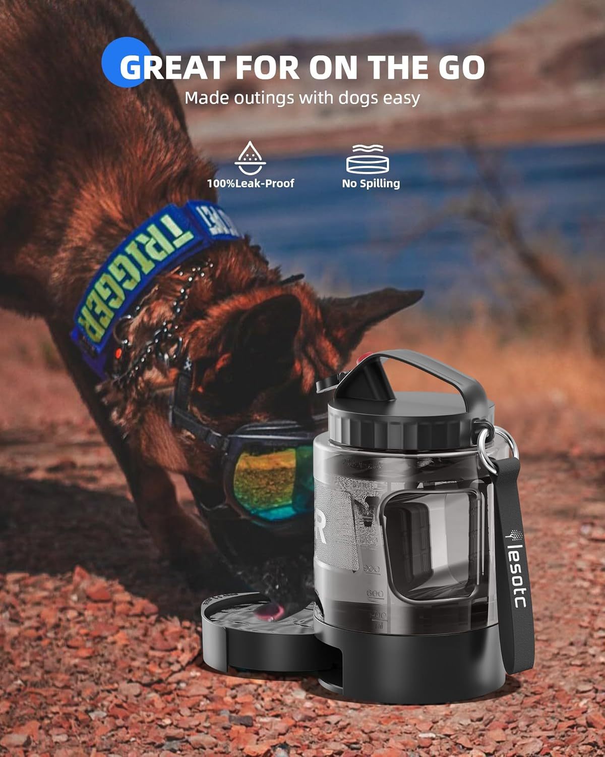 On-The-Go Convenient Hydration with Dog Portable Water Bottle