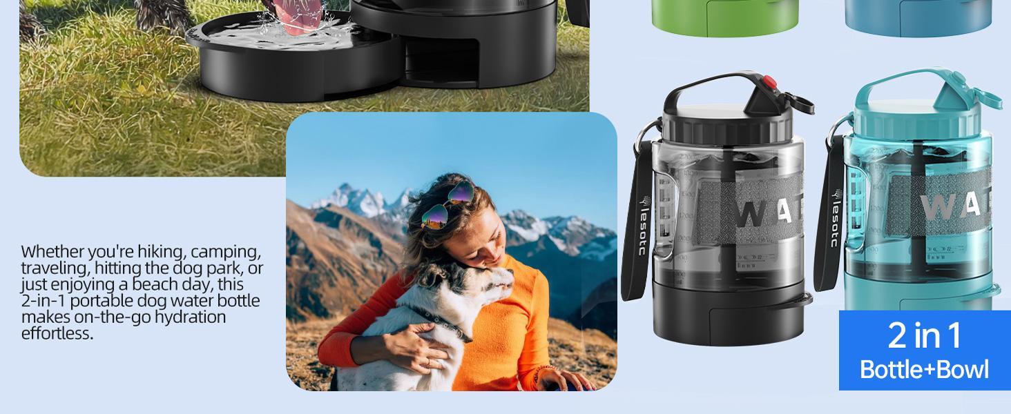 On-The-Go Convenient Hydration with Dog Portable Water Bottle