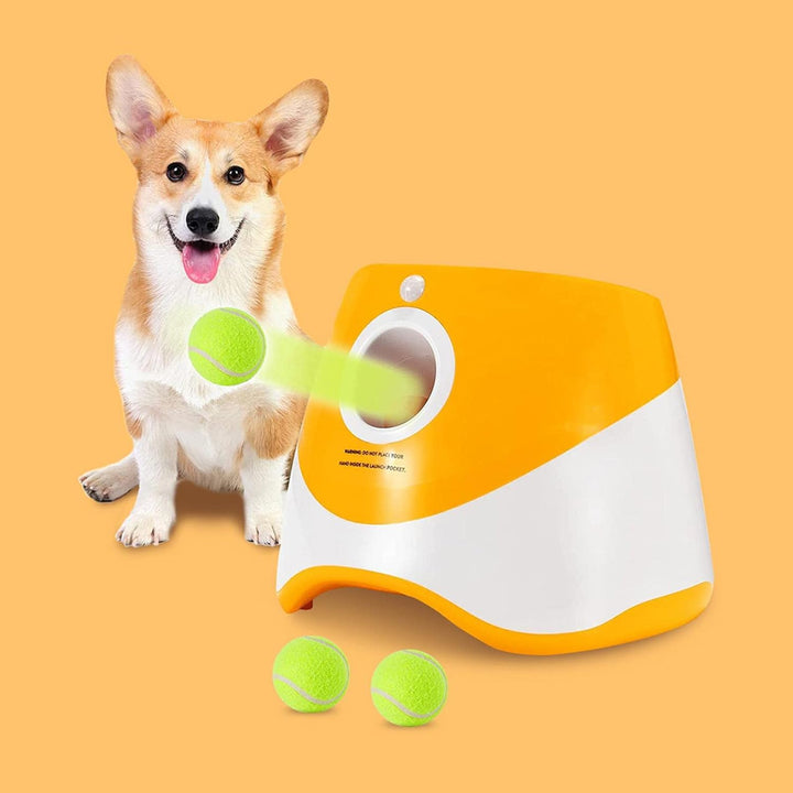 Pet-Friendly Safe and Fun Ball Pitching Tennis Ball Launcher for Dogs