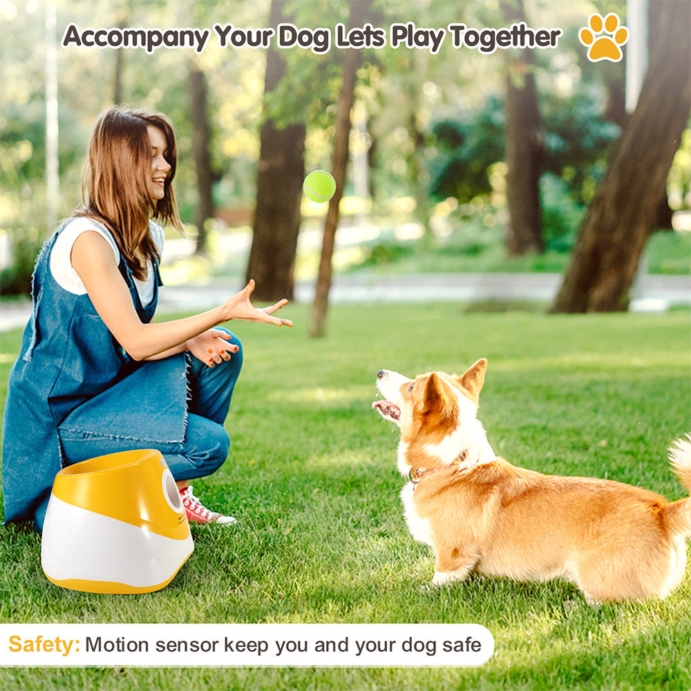 Pet-Friendly Safe and Fun Ball Pitching Tennis Ball Launcher for Dogs