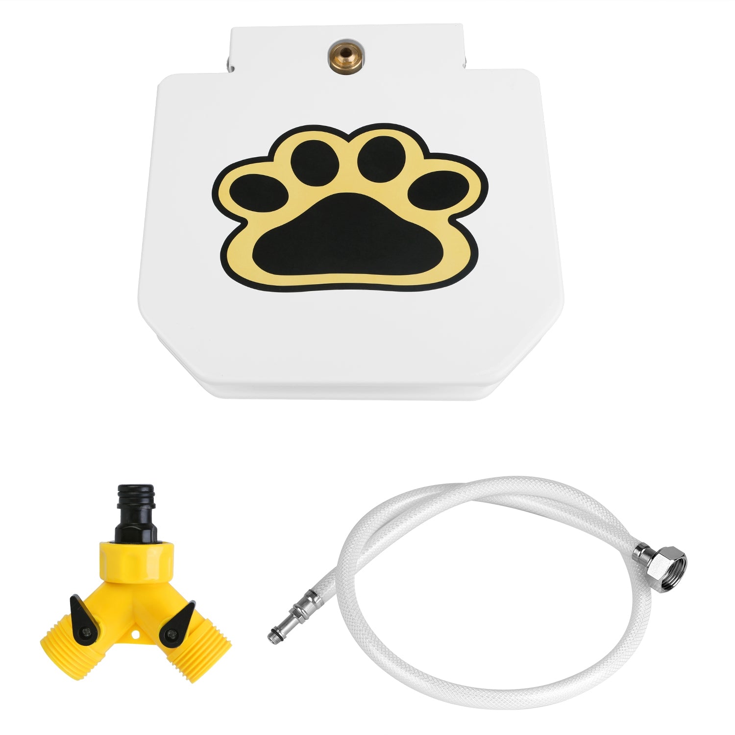 Outdoor Step On Dog Water Fountain with Paw Pedal