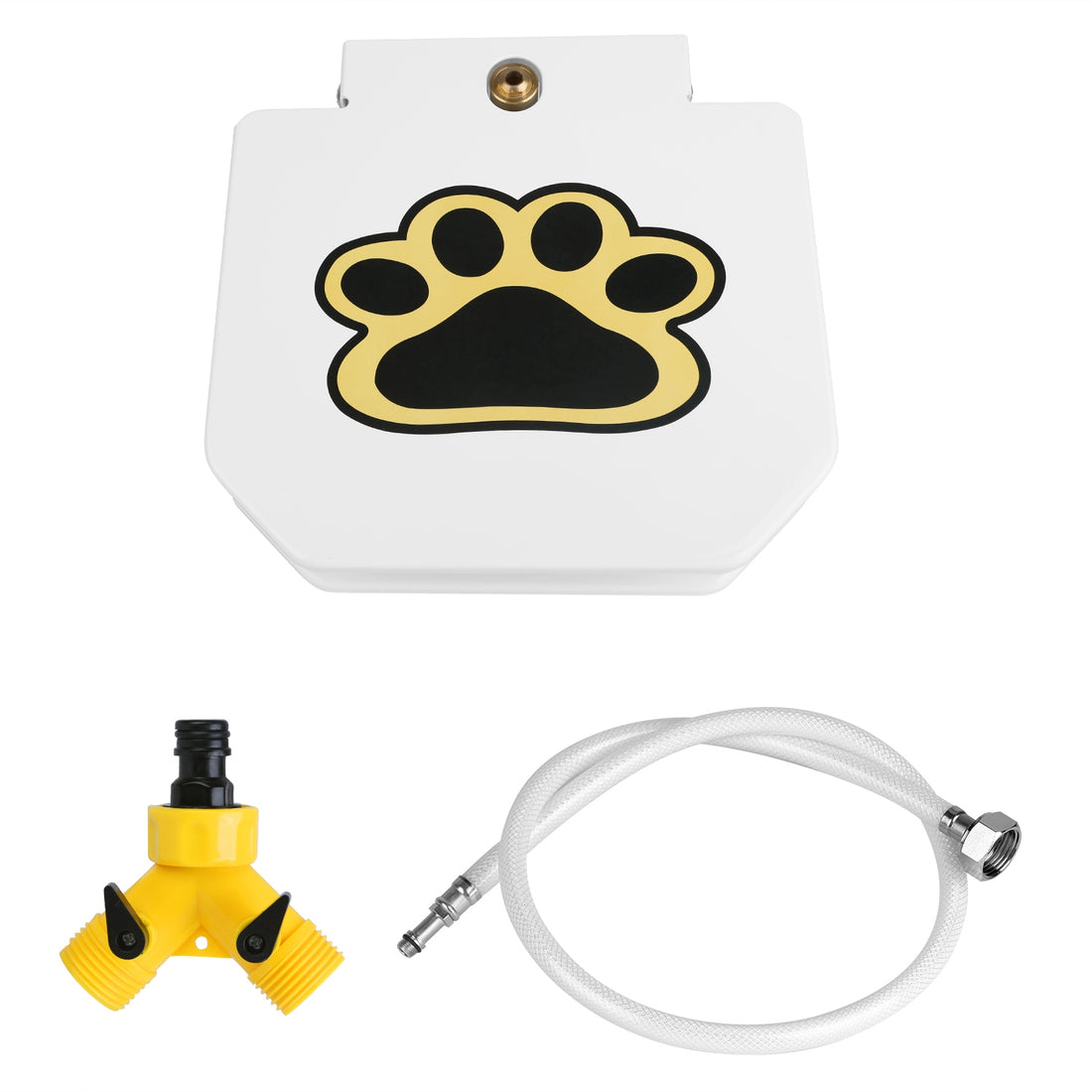 Outdoor Step On Dog Water Fountain with Paw Pedal