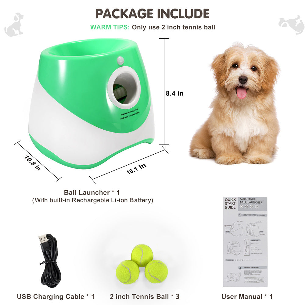 Pet-Friendly Safe and Fun Ball Pitching Tennis Ball Launcher for Dogs