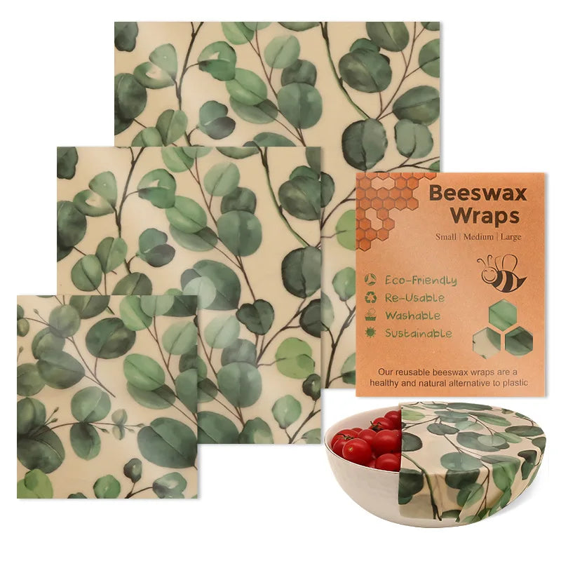 Reusable Beeswax Food Wrap Eco Friendly Plastic Free Storage