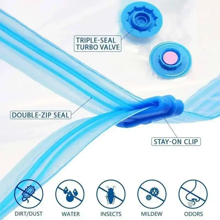 Reusable Vacuum Compression Bags Electric Mini Pump Sealer