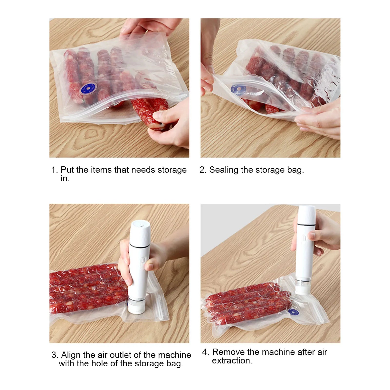 Electric Air Pump Vacuum Sealer Cordless Food Storage Tool