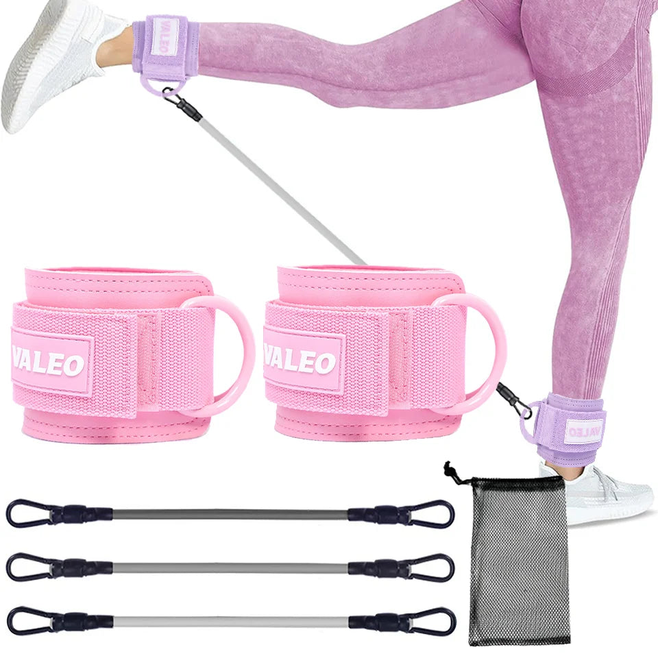 Resistance Bands Ankle Straps Adjustable Fitness Set