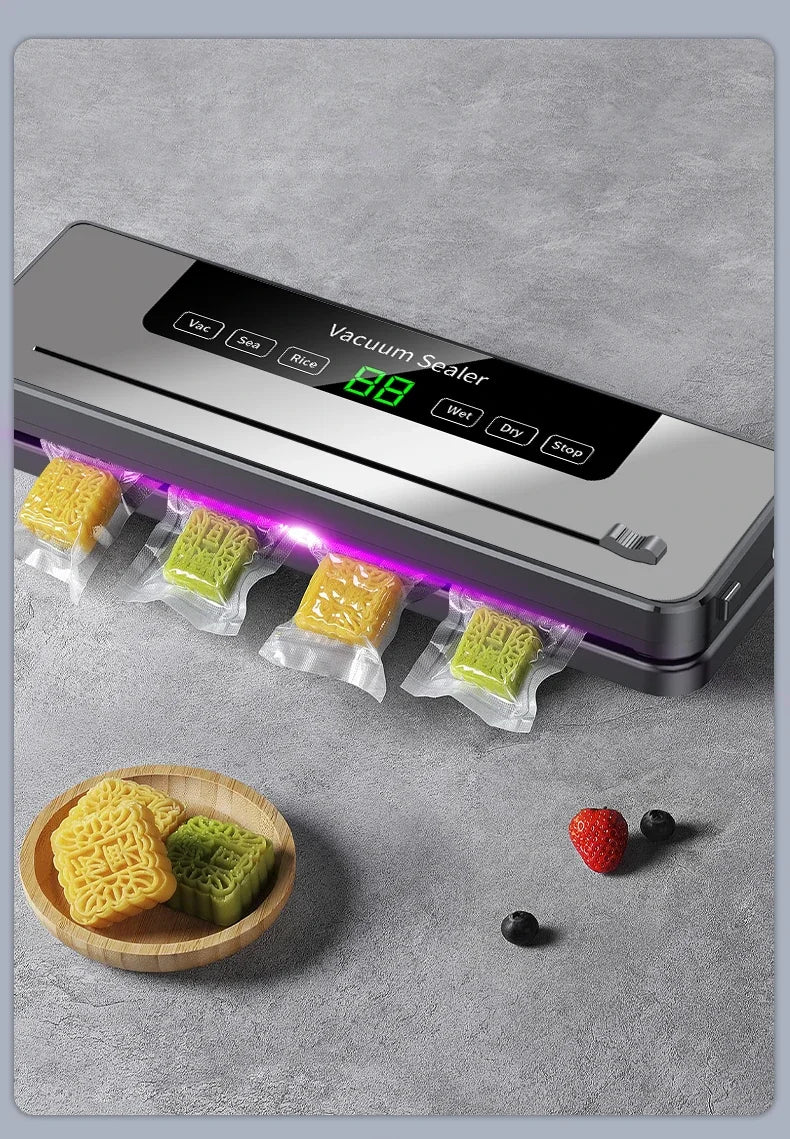 Electric Vacuum Sealer Food Storage Machine Built-in Cutter