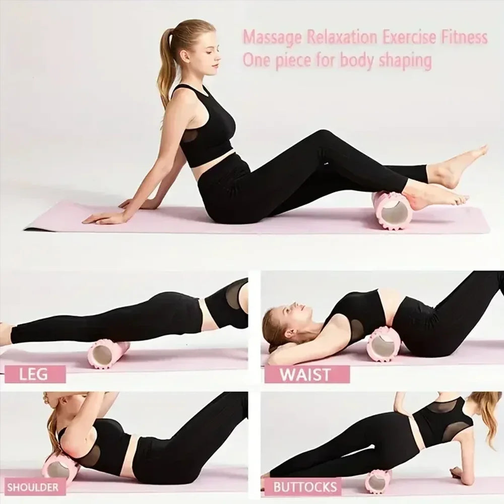 Foam Massage Roller Hollow Column Muscle Rehab Roller