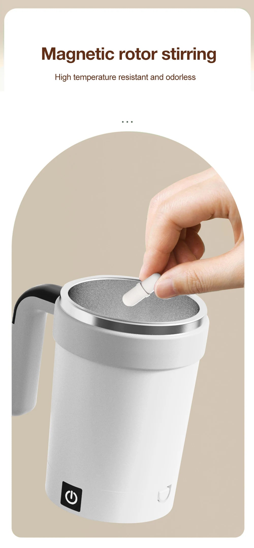 Automatic Magnetic Stirring Mug 380ML USB Electric Coffee Mug