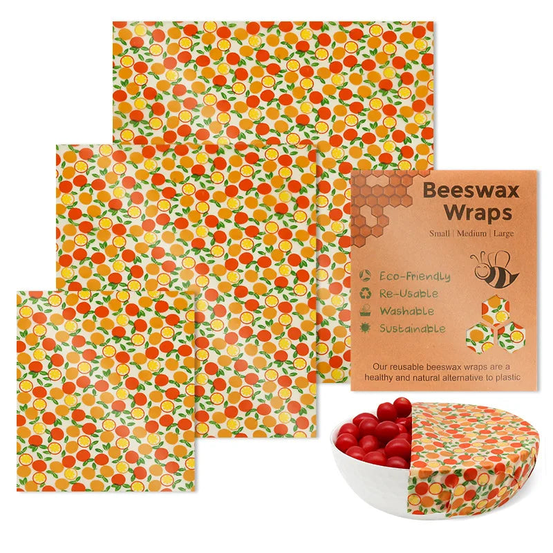 Reusable Beeswax Food Wrap Eco Friendly Plastic Free Storage