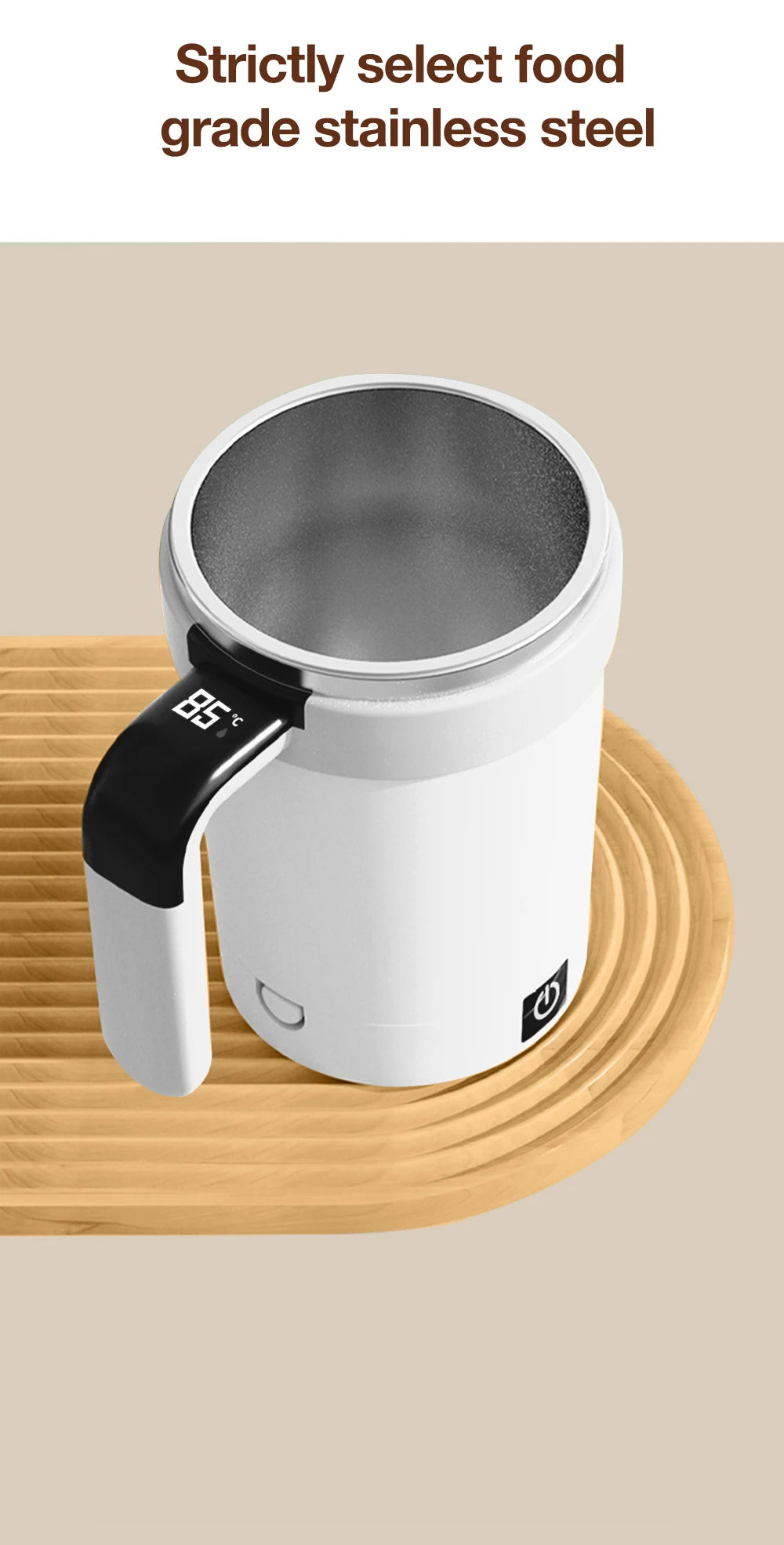 Automatic Magnetic Stirring Mug 380ML USB Electric Coffee Mug