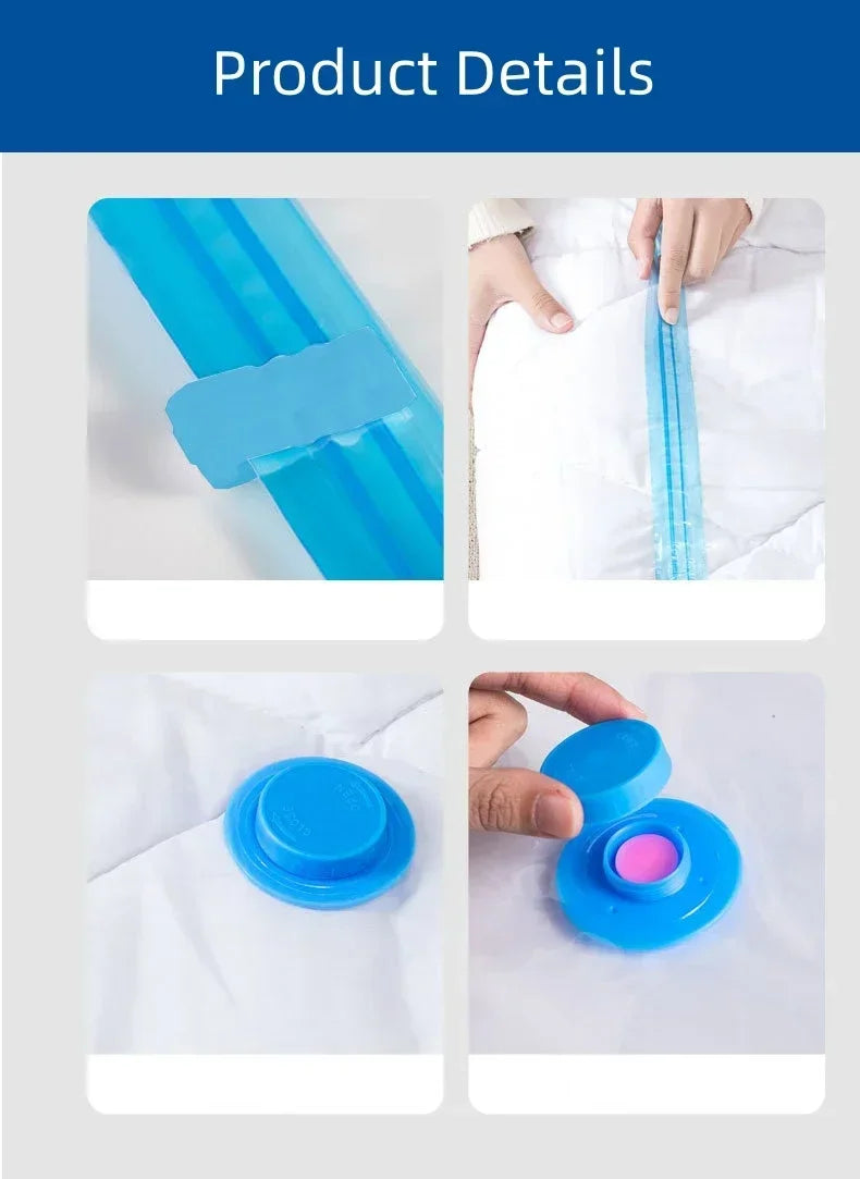 Reusable Vacuum Compression Bags Electric Mini Pump Sealer