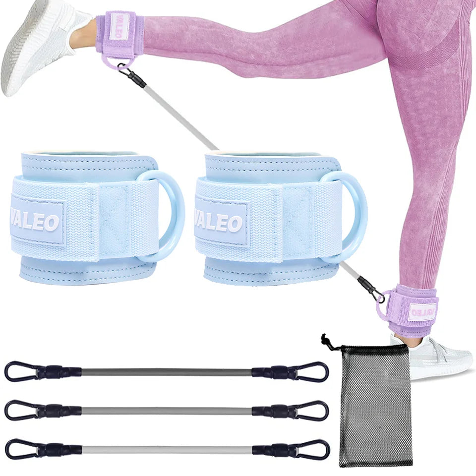 Resistance Bands Ankle Straps Adjustable Fitness Set