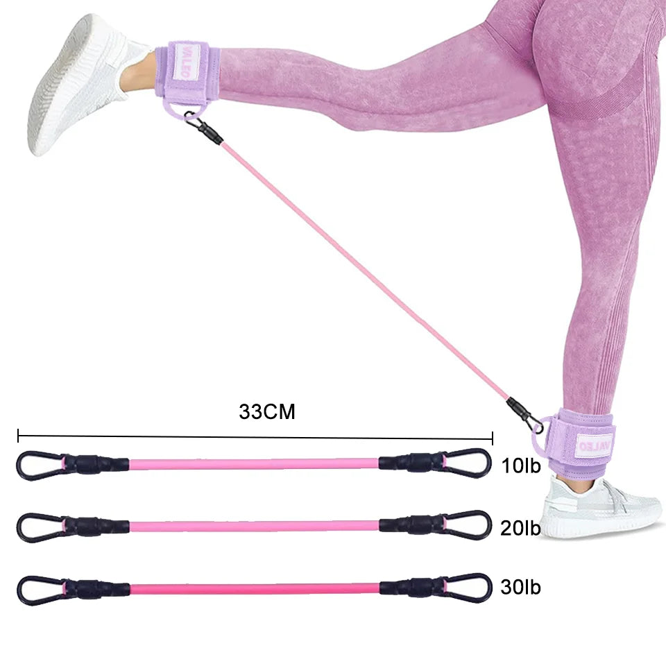 Resistance Bands Ankle Straps Adjustable Fitness Set