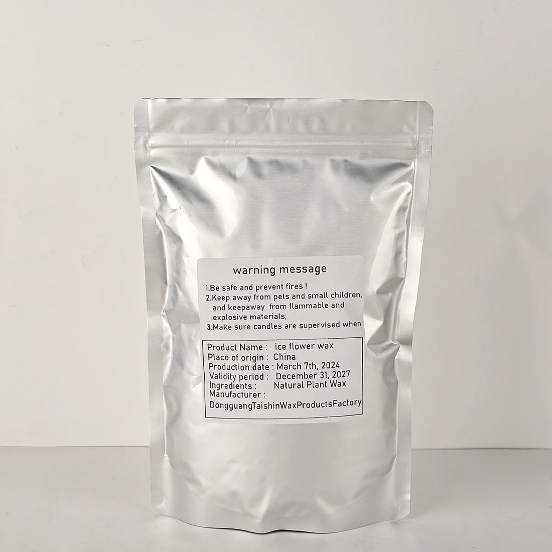 White Sand Wax Ice Flower DIY Scented Candle Wax Kit