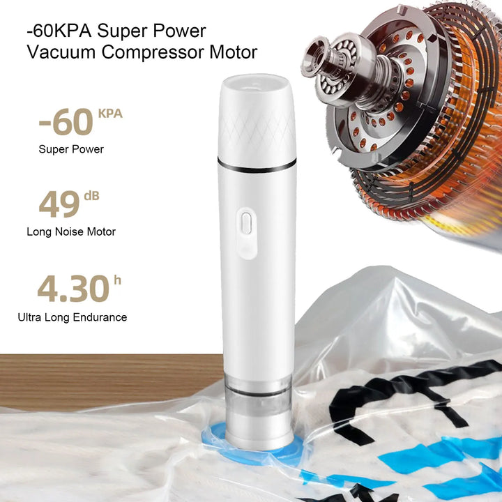 Electric Air Pump Vacuum Sealer Cordless Food Storage Tool