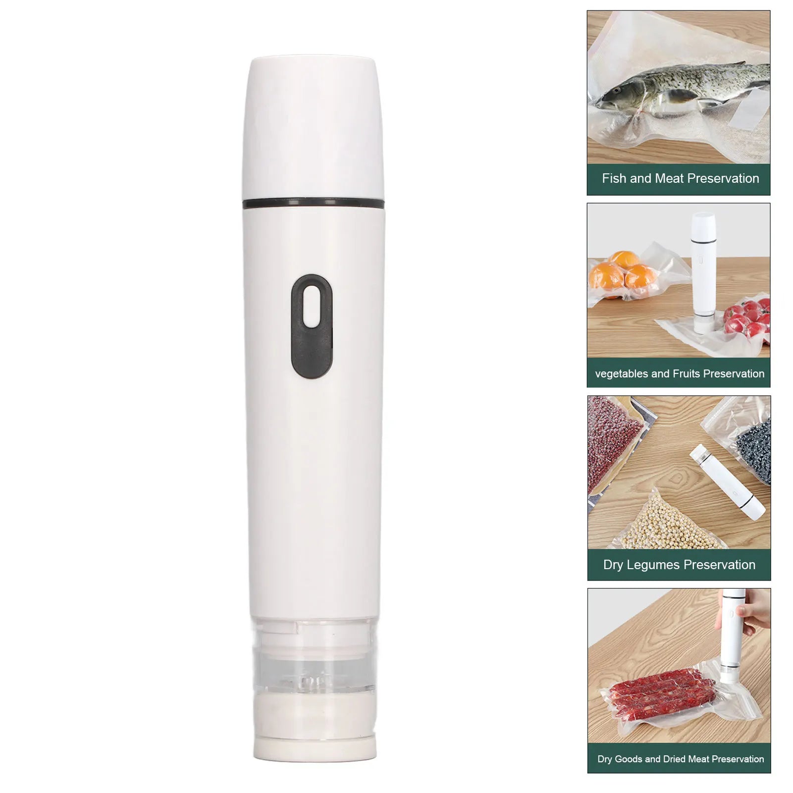 Electric Air Pump Vacuum Sealer Cordless Food Storage Tool