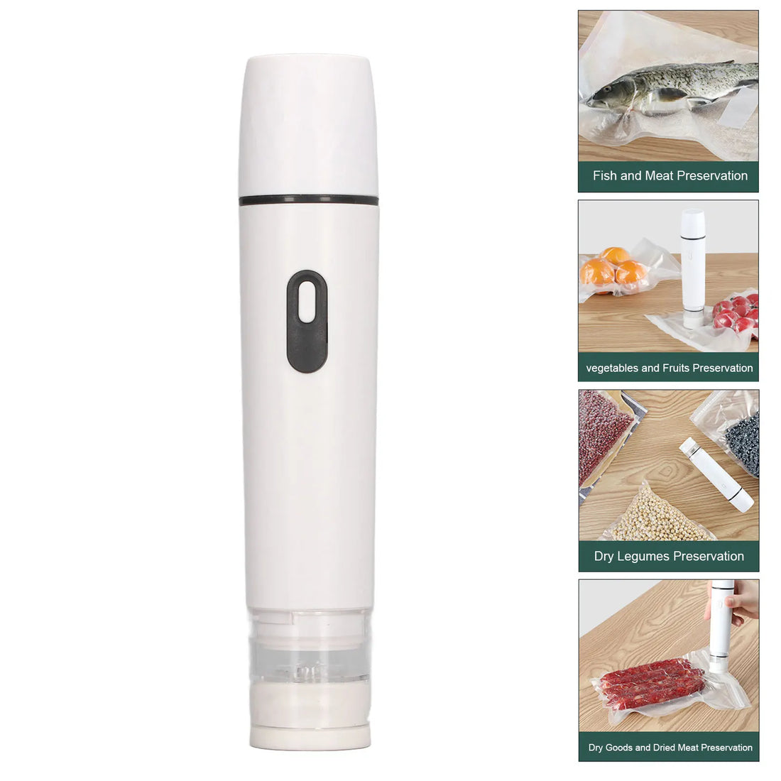 Electric Air Pump Vacuum Sealer Cordless Food Storage Tool