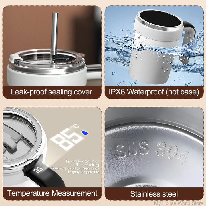 Automatic Magnetic Stirring Mug 380ML USB Electric Coffee Mug