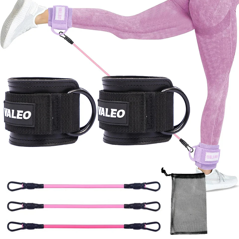 Resistance Bands Ankle Straps Adjustable Fitness Set