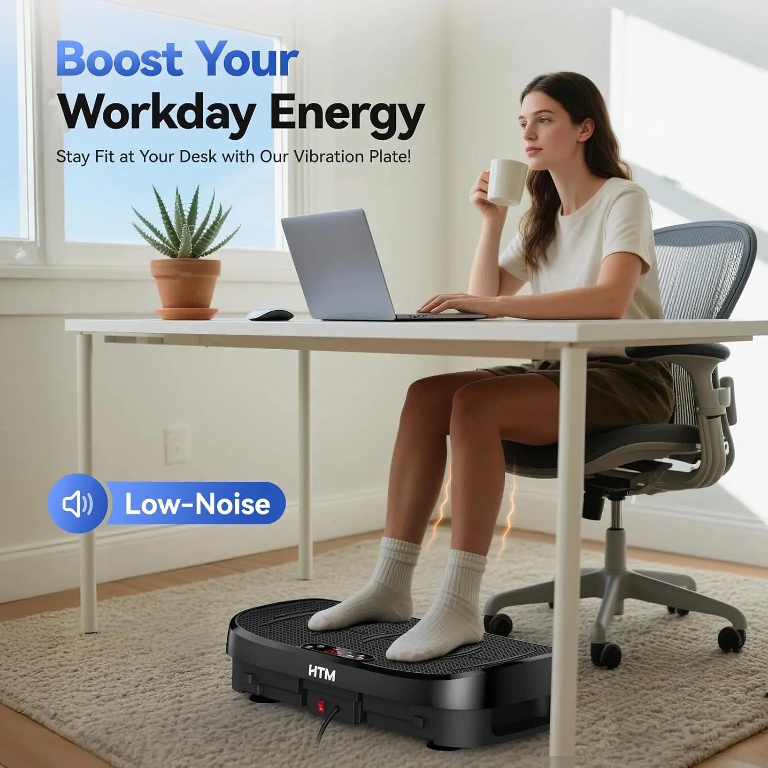 Whole Body Vibration Plate Trainer Home Fitness Machine