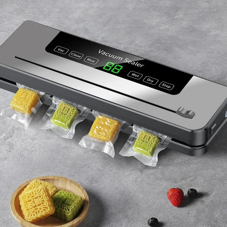 Electric Vacuum Sealer Food Storage Machine Built-in Cutter