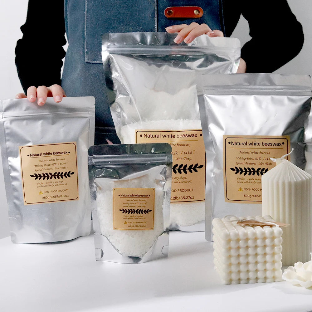 White Beeswax DIY Candle Making Natural Granular Wax