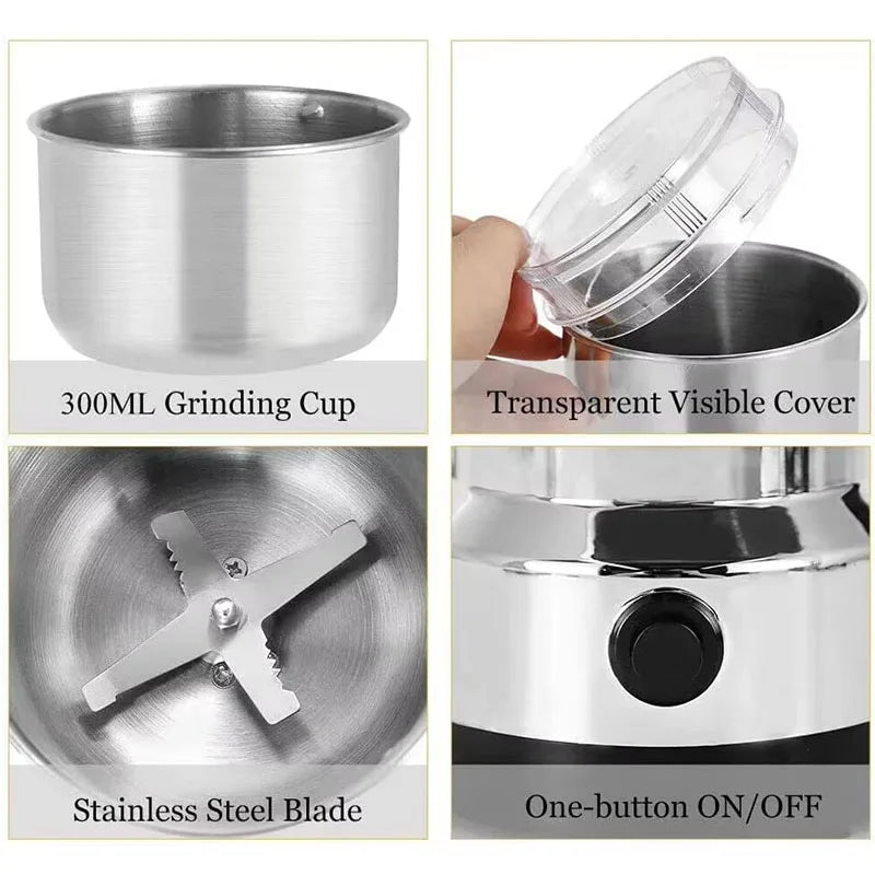 Kitchen Electric Grain Grinder Coffee Bean Blender Machine
