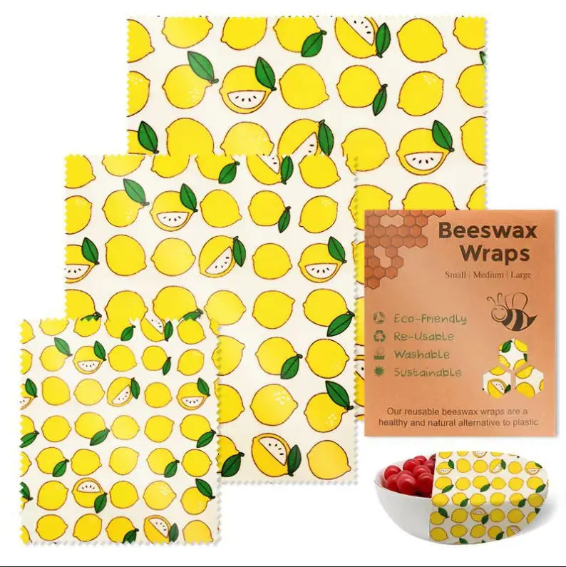 Reusable Beeswax Food Wrap Eco Friendly Plastic Free Storage