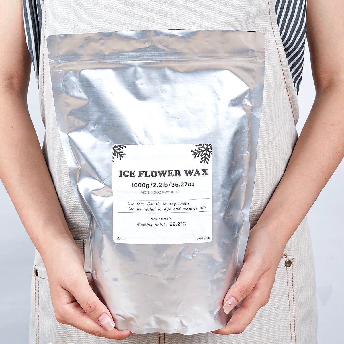 White Sand Wax Ice Flower DIY Scented Candle Wax Kit