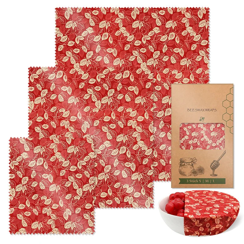 Reusable Beeswax Food Wrap Eco Friendly Plastic Free Storage