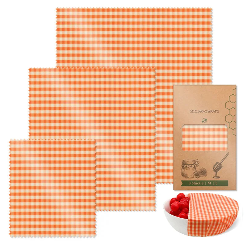 Reusable Beeswax Food Wrap Eco Friendly Plastic Free Storage
