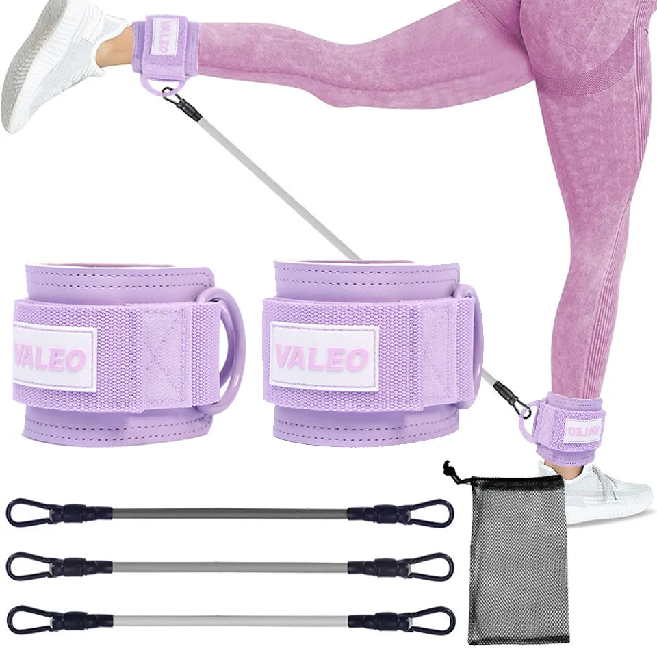 Resistance Bands Ankle Straps Adjustable Fitness Set