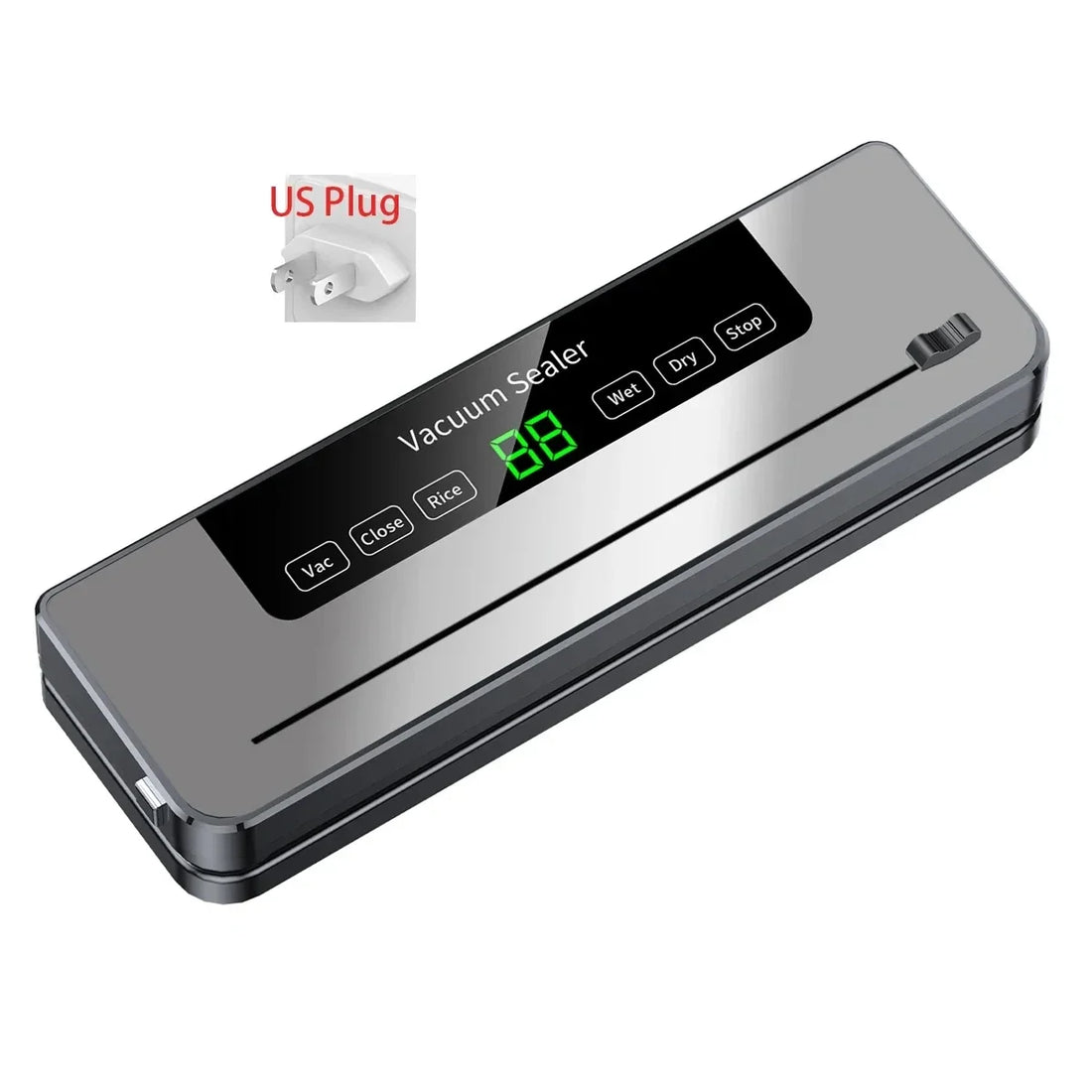 Electric Vacuum Sealer Food Storage Machine Built-in Cutter