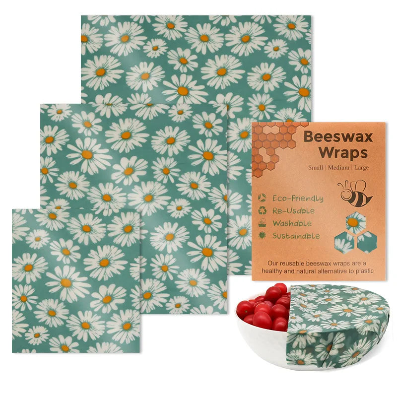 Reusable Beeswax Food Wrap Eco Friendly Plastic Free Storage