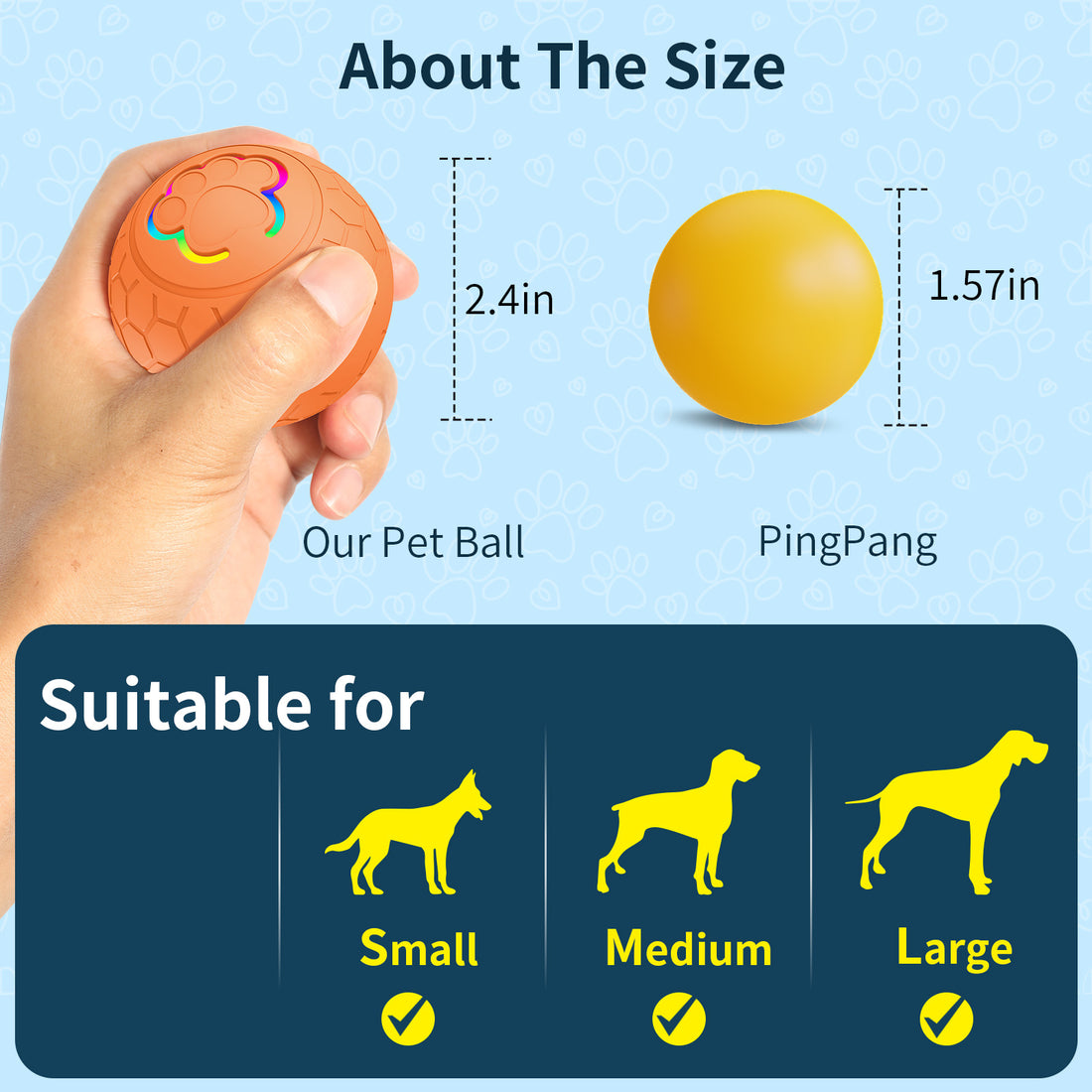 Remote Control Intelligent Jumping Pet Ball Toy