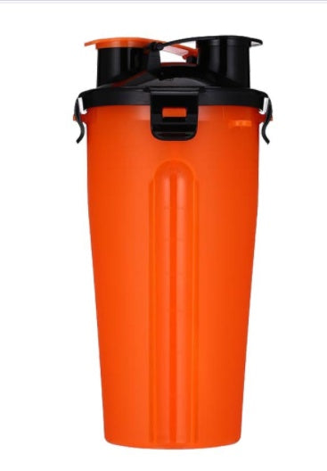 Outdoor Travel 2 in 1 Folding Feeder Bowl and Pet Water Bottle