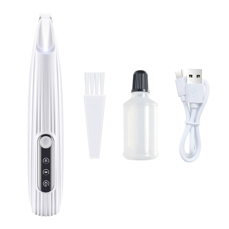 LED Pet Hair and Paw Trimmer Electric Clipper