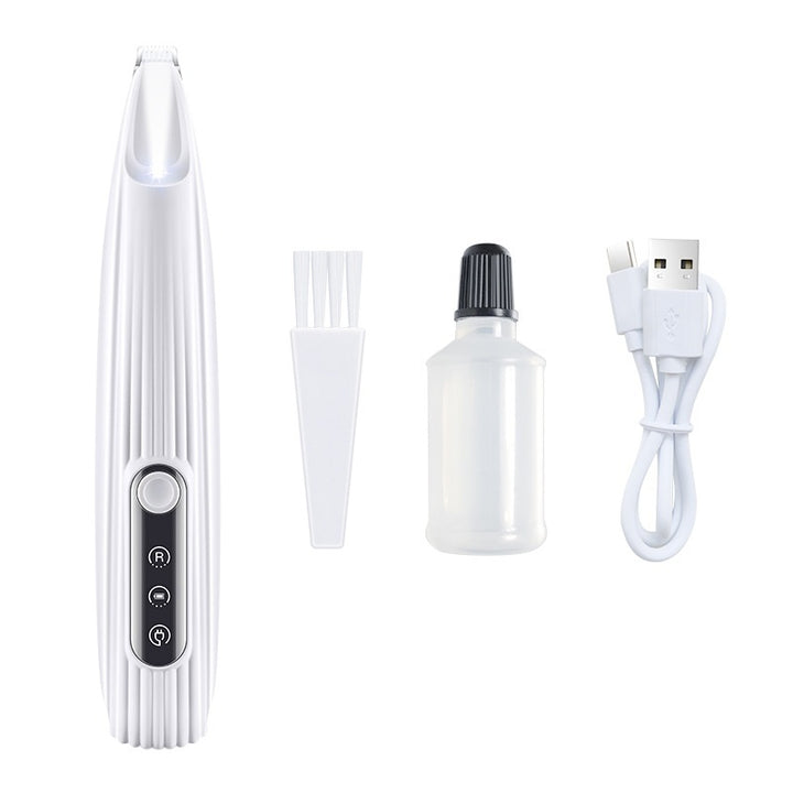 LED Pet Hair and Paw Trimmer Electric Clipper