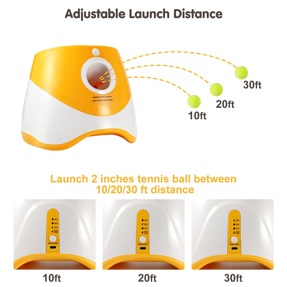 Pet-Friendly Safe and Fun Ball Pitching Tennis Ball Launcher for Dogs