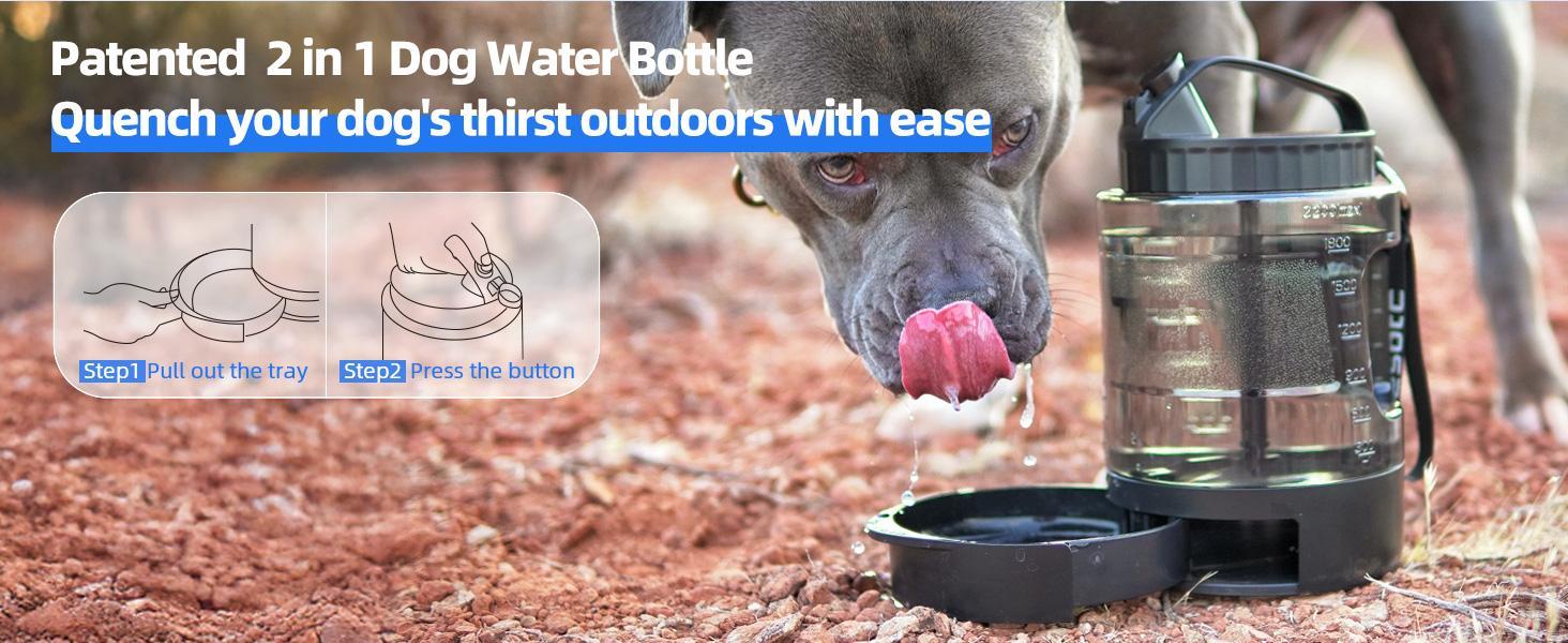 On-The-Go Convenient Hydration with Dog Portable Water Bottle